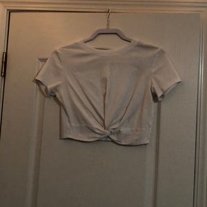 White crop top